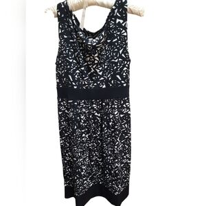 Michael Kors Black & White Dress Size M